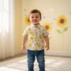 WhatsApp Image 2026-01-19 at 5.49.58 PM (3) Camisa de Botones con estampado de flores amarillas Talla: 12-18 meses