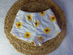 Short de niña con estampado de Girasoles     Talla:18-24 meses